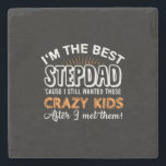Grandfather Gift | I Am The Best Step Dad Steinuntersetzer<br><div class="desc">Grandfather Gift | I Am The Best Step Dad</div>