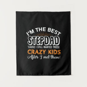 Grandfather Gift   I Am The Best Step Dad Wandteppich