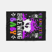 Grandfather Of The Brewing Baby Grandpa To Be Hall Fleecedecke (Vorderseite (Horizontal))