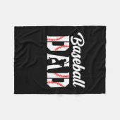 Grandfather Quotes | Baseball Dad Fleecedecke (Vorderseite (Horizontal))