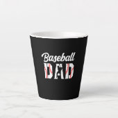Grandfather Quotes | Baseball Dad Milchtasse (Vorderseite)