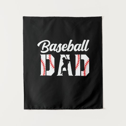Grandfather Quotes | Baseball Dad Wandteppich (Vorderseite)