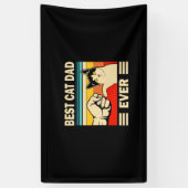 Grandfather Quotes | Best Cat Dad Ever Banner (Vertikal)
