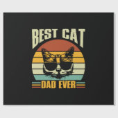 Grandfather Quotes | Best Cat Dad Ever Geschenkpapier (Flach)
