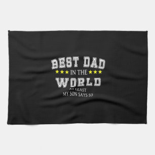 Grandfather Quotes   Best Dad In The World Geschirrtuch