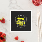 Grandfather Quotes | Best Daddy Ever Serviette (Beispiel)