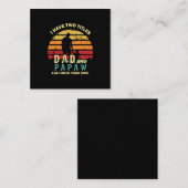 Grandfather Quotes | Dad And Papa I Rock Them Mitteilungskarte (Vorne/Hinten)