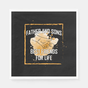 Grandfather Quotes Father And Sons Best Friend Serviette