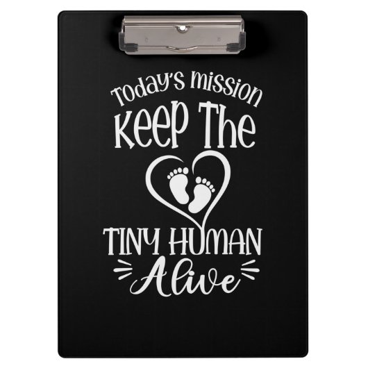Grandfather Quotes | Keep The Tiny Human Alive Klemmbrett (Vorderseite)