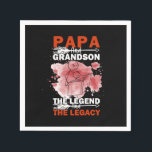 Grandfather Quotes | Papa And Grandson Serviette<br><div class="desc">Grandfather Quotes | Papa And Grandson</div>