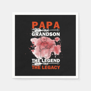 Grandfather Quotes Papa And Grandson Serviette
