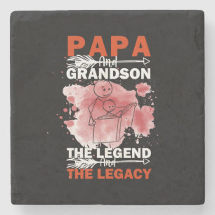 Grandfather Quotes Papa And Grandson Steinuntersetzer