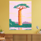 Grandidiers Baobab Leinwanddruck (Insitu (Wohnzimmer))