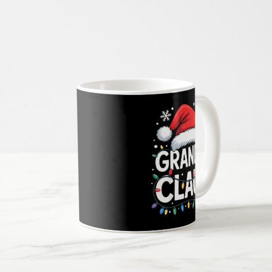 Grandie Claus Matching Family Christmas Holiday Pa Kaffeetasse (VorderseiteRechts)