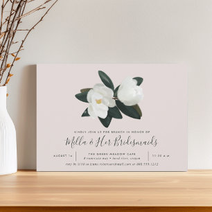 Grandiflora Southern Magnolia Bridesmaids Brunch Einladung