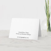 GrandifloraRose Dankeskarte (Rückseite)