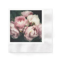 Grandiose Peonies Paper Napkin
