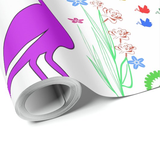 Grandivogel Geschenkpapier (Rolleneckpunkt)