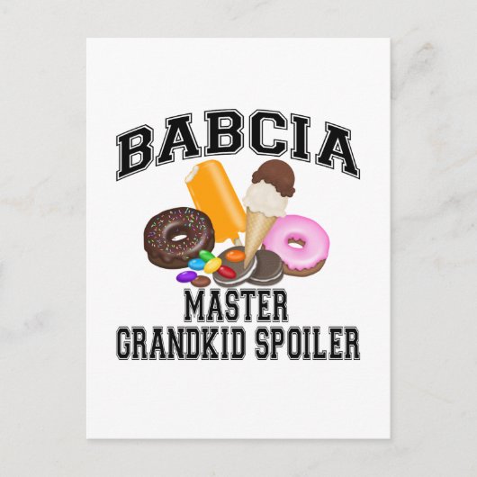 Grandkid Spoiler Babcia Postkarte (Vorderseite)