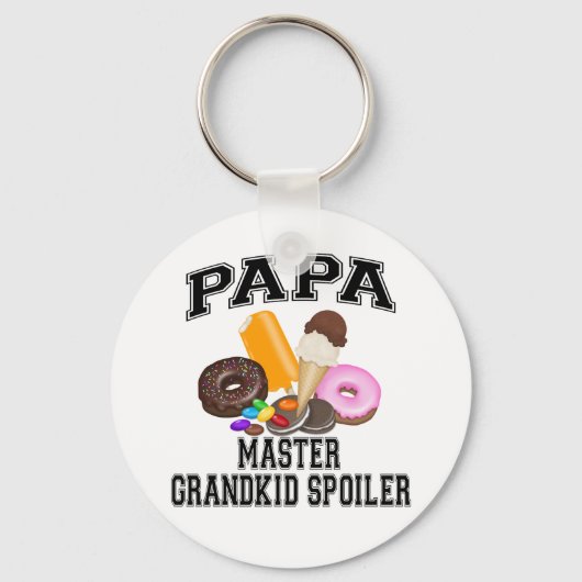 Grandkid Spoiler Papa Schlüsselanhänger (Vorderseite)