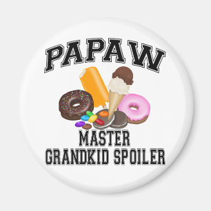 Grandkid Spoiler Papaw Magnet