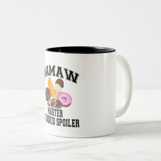 Grandkid-Verderber Mamaw Zweifarbige Tasse (VorderseiteRechts)