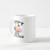 Grandkid-Verderber-Mohnblume Kaffeetasse (Vorderseite Links)