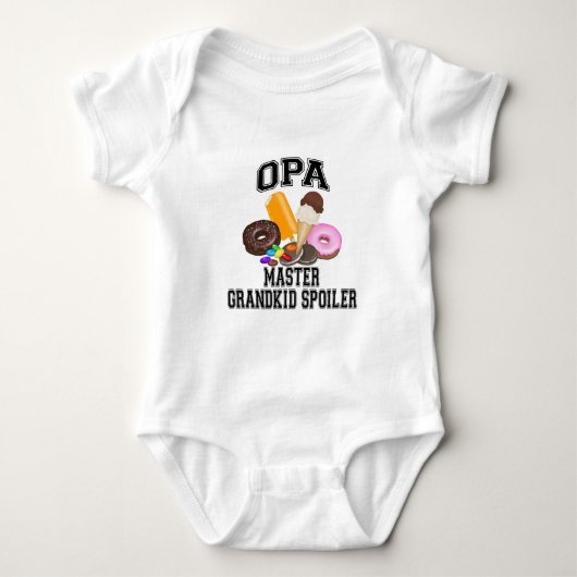 Grandkid-Verderber Opa Baby Strampler (Vorderseite)