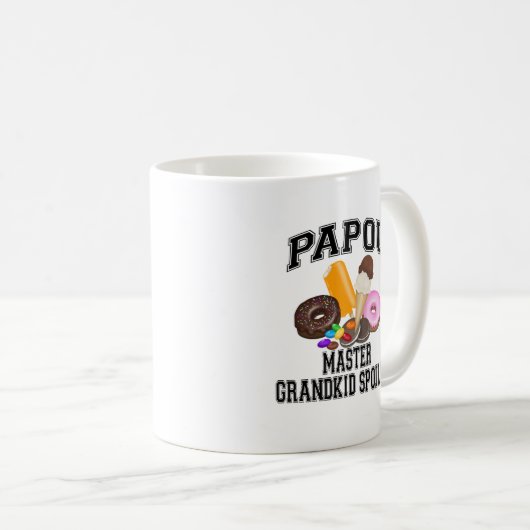 Grandkid-Verderber Papou Kaffeetasse (VorderseiteRechts)