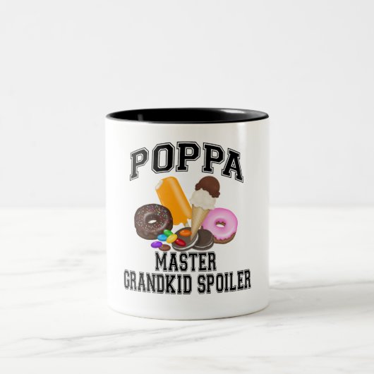 Grandkid-Verderber-Pappa Zweifarbige Tasse (Mittel)