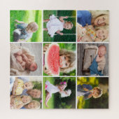 Grandkids 9 Square Foto Instagram Collage Puzzle (Horizontal)