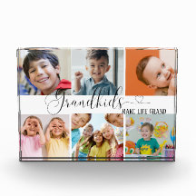 Grandkids Collage für Oma Geschenkblöcke aus Foto