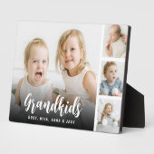 Grandkids Customized Photo Collage Plaque Fotoplatte (Seite)