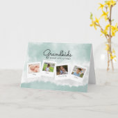 Grandkids Foto Collage Card für Großmutter Karte (Gelbe Blume)