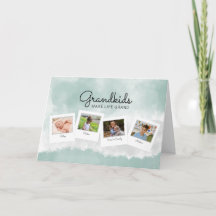 Grandkids Foto Collage Card für Großmutter