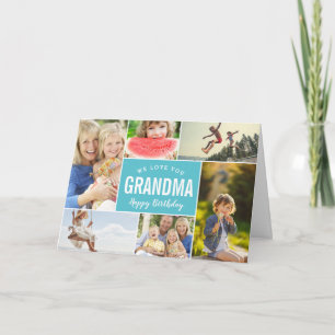 Grandkids Foto Collage Geburtstagkarte Karte