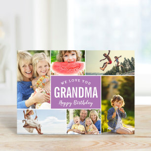 Grandkids Foto Collage Geburtstagkarte Karte