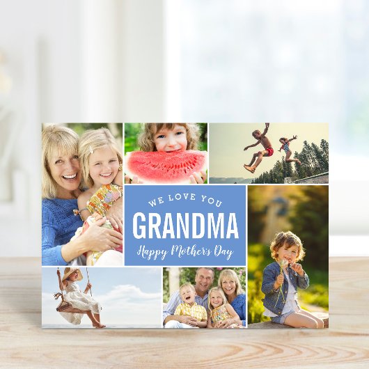 Grandkids Foto Collage Mutter Day Card Karte