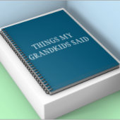Grandkids Funny Things, die sie für Großeltern ges Notizblock