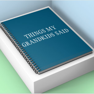 Grandkids Funny Things, die sie für Großeltern ges Notizblock