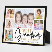 Grandkids Great Großeltern Leben Zitat 6 Foto Fotoplatte (Seite)