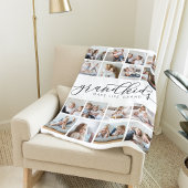 Grandkids Make Life Grand 16 Photo Collage Fleecedecke