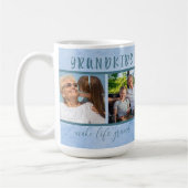 Grandkids Make Life Grand 4 Foto Großeltern Kaffeetasse (Links)