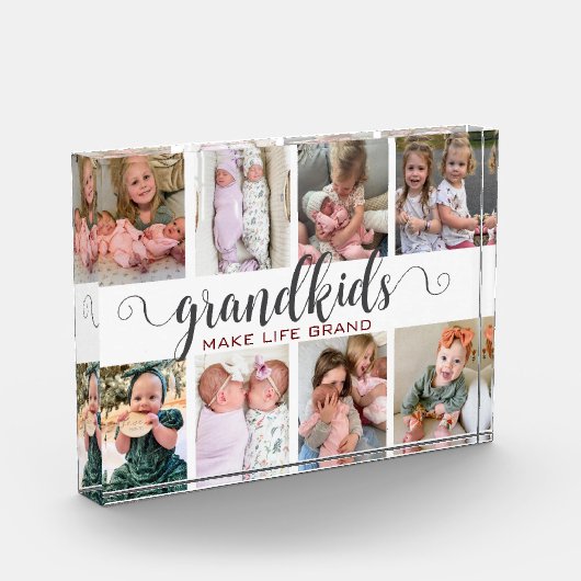 Grandkids Make Life Grand Foto Großeltern Geschenk (Links)