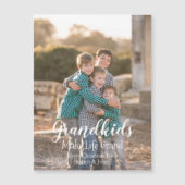 Grandkids Make Life Grand Holiday Magnet Card (Vorderseite)
