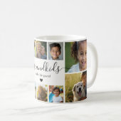 Grandkids Make Life Grand Photo Collage Kaffeetasse (VorderseiteRechts)