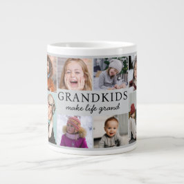 Grandkids Make Life Grand Photo Collage Keepsake Jumbo-Tasse
