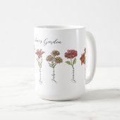 Grandkids Name Floral Kaffeetasse (VorderseiteRechts)