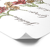 Grandkids Name Floral Poster (Ecke)