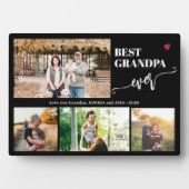 Grandkids photo collage best grandpa ever fotoplatte (Vorderseite)